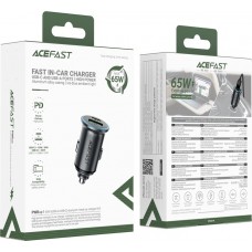 Автозарядка 2xUSB 65W (USB-C + USB-A) B15 Acefast (6974316284963)