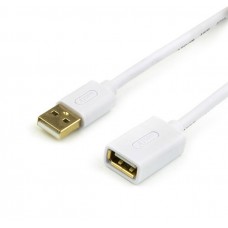 Удлинитель USB-USB 2.0 AM/AF Atcom 1.8m White