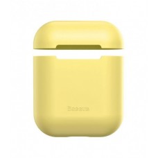 Чехол Baseus TPU для кейса наушников Apple AirPods 1/2 Yellow