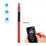 Стилус ручка SK 3 в 1 Capacitive Drawing Point Ball TPU Red