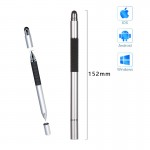 Стилус ручка SK 3 в 1 Capacitive Drawing Point Ball TPU Silver