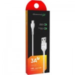 Кабель USB-MicroUSB Grand-X 3A 1m Fast Сharge White (PM-03W)