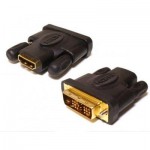 Переходник HDMI-DVI M/F 24pin Atcom Black (11208)