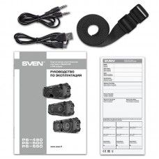 Колонка портативная Bluetooth Sven PS-500 Black (00410091)