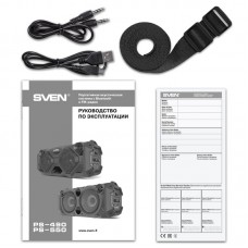 Колонка портативная Bluetooth Sven PS-550 Black (00410092)