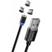 Кабель ColorWay 3 в 1 USB-Lightning-MicroUSB-Type-C Magnetic 2.4А 1m Black (CW-CBUU020-BK)