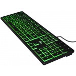 Клавиатура Frime Moonfox 3Color Black USB RUS/UKR (FLK18210)