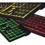 Клавиатура Frime Moonfox 3Color Black USB RUS/UKR (FLK18210)