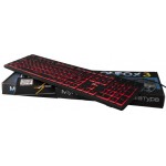 Клавиатура Frime Moonfox 3Color Black USB RUS/UKR (FLK18210)
