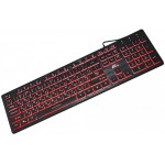 Клавиатура Frime Moonfox 3Color Black USB RUS/UKR (FLK18210)