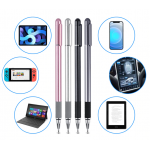 Стилус универсальный Goojodoq 2 в 1 Capacitive Metal Ball Silver