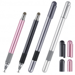 Стилус универсальный Goojodoq 2 в 1 Capacitive Metal Ball Silver