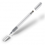 Стилус универсальный Goojodoq 2 в 1 Capacitive Metal Ball Silver