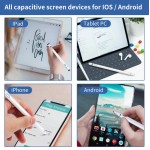 Стилус универсальный Goojodoq 2 в 1 Active 1 Gen Plus Android iPhone (iPad до 2017) 1.6mm Pink