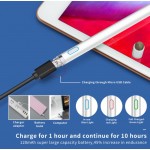 Стилус универсальный Goojodoq 2 в 1 Active 1 Gen Plus Android iPhone (iPad до 2017) 1.6mm Pink