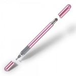 Стилус универсальный Goojodoq 2 в 1 Capacitive Metal Ball Pink