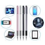 Стилус универсальный Goojodoq 2 в 1 Capacitive Metal Ball Pink