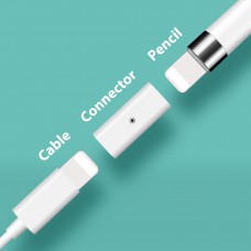 Адаптер Goojodoq для зарядки Apple Pencil 1 White
