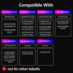 Стилус для планшета Apple iPad 2018-2021 Goojodoq 10 Gen Magnetic Type-C 1mm White