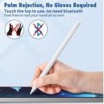 Стилус для планшета Apple iPad 2018-2021 Goojodoq 12 Gen Magnetic 0.6mm White