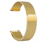 Браслет металлический SK Milanese для Samsung Xiaomi Huawei Garmin Suunto 20mm Gold