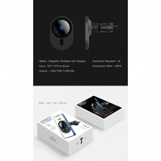 Автодержатель Wireless SK для iPhone 12 Gen Magnetic 360° 1.67A 15W Type-C дефлектор Black