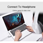 Адаптер Audio 3.5мм-3.5мм Vention M/2xF gold-plated Black (BDAW0)