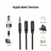 Кабель Audio 3.5мм-3.5мм Vention M/2xF Fabric Jaket mic+earphone 0.3m Black (BBMBY)