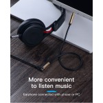 Удлинитель Audio Aux 3.5мм-3.5мм Vention TPE F/F gold-plated 0.3m Black (BFABY)