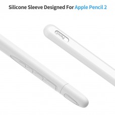 Чехол TPU Goojodoq Button Magnetic для стилуса Apple Pencil 2 White