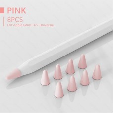 Чехол TPU Goojodoq для наконечника стилуса Apple Pencil (1-2 поколение) (8шт) Pink