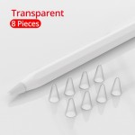 Чехол TPU Goojodoq для наконечника стилуса Apple Pencil (1-2 поколение) (8шт) Transparent Чехол TPU Goojodoq для наконечника стилуса Apple Pencil (1-2 поколение) (8шт) Transparent