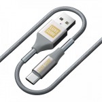 Кабель Luxe Cube Armored USB-Type-C 1m Grey (8886668688949)