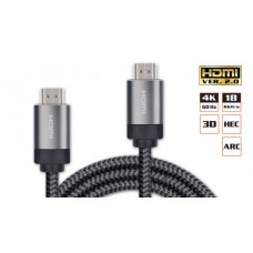 Кабель REAL-EL HDMI-HDMI v.2.0 4K 60Hz 2m M/M Grey (EL123500046)