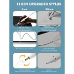 Стилус для планшета Apple iPad 2018-2021 Goojodoq 11 Gen Magnetic Type-C 1mm White