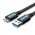 Кабель USB-MicroUSB-B 3.0 Vention PVC Round nickel-plated 5Gbps 0.25m Black (COPBC)