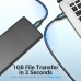 Кабель USB-MicroUSB-B 3.0 Vention PVC Round nickel-plated 5Gbps 1m Black (COPBF)