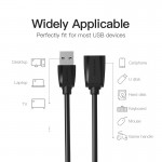 Удлинитель USB-USB 3.0 Vention F/M Flexible Round 5Gbps 0.5m Black (VAS-A45-B050)