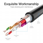 Удлинитель USB-USB 3.0 Vention F/M Flexible Round 5Gbps 0.5m Black (VAS-A45-B050)