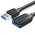 Удлинитель USB-USB 3.0 Vention F/M Flexible Round 5Gbps 0.5m Black (VAS-A45-B050)