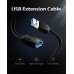 Удлинитель USB-USB 3.0 Vention F/M Flexible Round 5Gbps 1m Black (VAS-A45-B100)