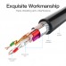 Удлинитель USB-USB 3.0 Vention F/M Flexible Round 5Gbps 1m Black (VAS-A45-B100)
