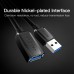 Удлинитель USB-USB 3.0 Vention F/M Flexible Round 5Gbps 3m Black (VAS-A45-B300)