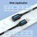 Удлинитель USB-USB 3.0 Vention F/M PVC Round 5Gbps 1m Black (CBHBF)
