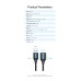 Удлинитель USB-USB 3.0 Vention F/M PVC Round 5Gbps 1m Black (CBHBF)