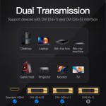 Адаптер HDMI-DVI-D Vention (DVI 24+1-HDMI 1.4) M/F 1080P 60Hz Black (ECDB0)