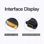 Адаптер HDMI-DVI-D Vention (DVI 24+1-HDMI 1.4) M/F 1080P 60Hz Black (ECDB0)