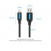 Кабель USB-Type-C Vention PVC PD 60W nickel-plated 3A 480Mbps 1m Black (COKBF)