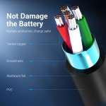 Кабель USB-Type-C Vention PVC PD 60W nickel-plated 3A 480Mbps 2m Black (COKBH)