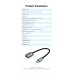 Адаптер Type-C-USB 3.0 Vention nickel-plated 5Gbps 3A 0.15m Gray (CCXHB)
